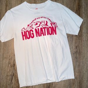 Hog nation Arkansas Razorback tee shirt